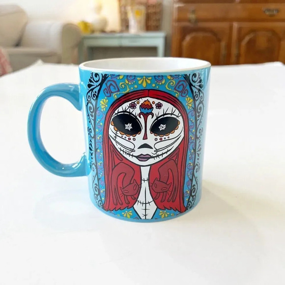 The Nightmare Before Christmas Sally Sugar Skull Day of Dead Coffee Cup Mug NEW - Picture 2 of 8